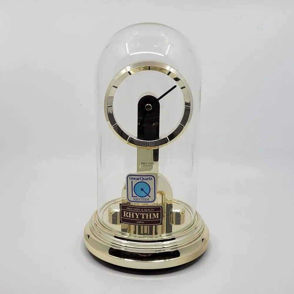 Rhythm Quartz Anniversary Dome Pendulum Mantel Clock. Made in Japan